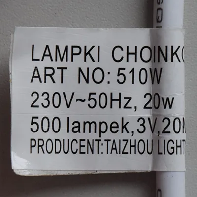 Catena di illuminazione «Lampki Choinowe / dekoracja oswietleniowa sople 500 LED 25 m» — foto 7 dell'alert A12/02991/24