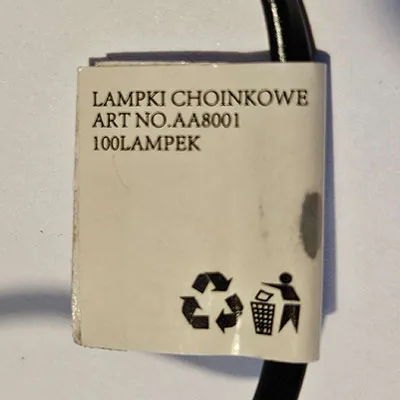 Catena di illuminazione «LAMPKI HERMETYCZNE CHOINKOWE» — foto 4 dell'alert SR/03716/24