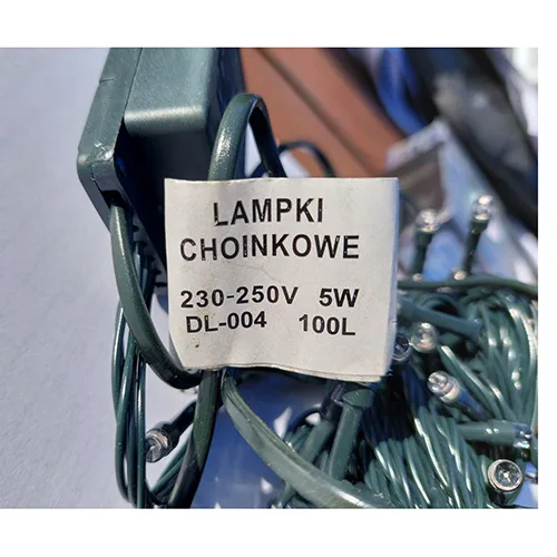Catena di illuminazione «LAMPKI OZDOBNE LED 100 (LAMPKI CHOINKOWE - on the label)» — foto 6 dell'alert SR/02075/25