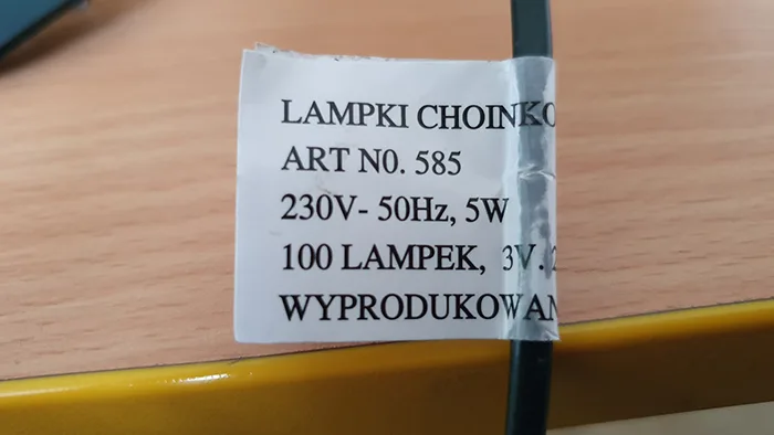 Catena di illuminazione «lampki ozdobne LED» — foto 5 dell'alert A12/01627/20