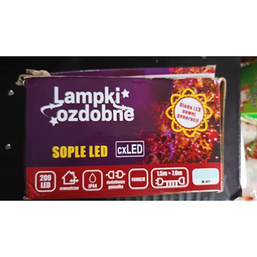 Catena di illuminazione «Lampki ozdobne sople LED» — foto 3 dell'alert A12/02700/24