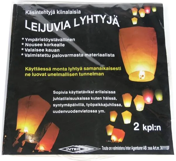 Lanterna del cielo – Leijuvia Lyhtyjä — foto 3 dell'alert 0210/09