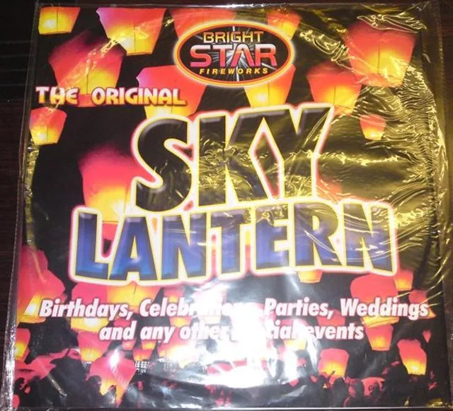 Lanterna del cielo "The Original Sky Lantern" (Bright Star Fireworks)