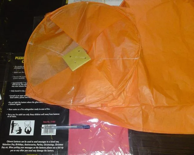 Lanterna del cielo "The Original Sky Lantern" — foto 2 dell'alert 0174/11