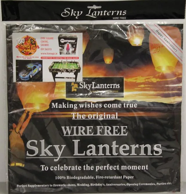 Lanterna del cielo "Wire Free Sky Lanterns" & #13; & #13; — foto 1 dell'alert 0826/12