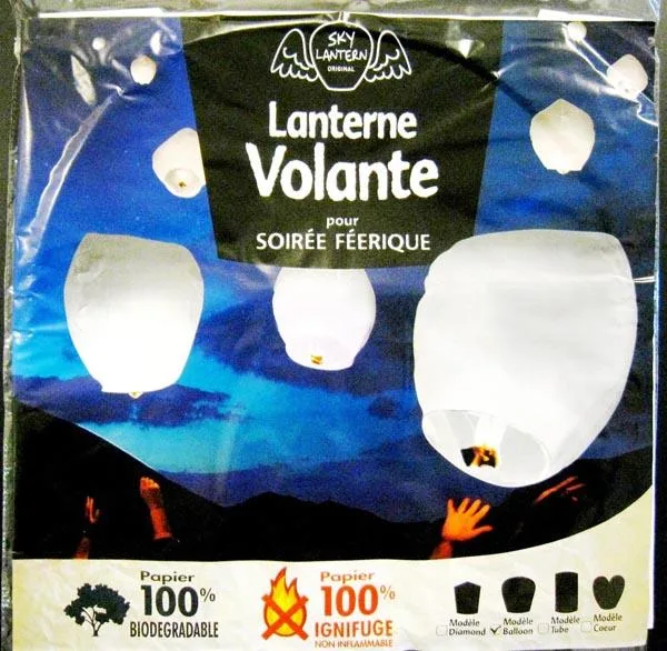 Lanterna del cielo «Lanterne Volante ('Flying lantern')» (Sky Lantern)