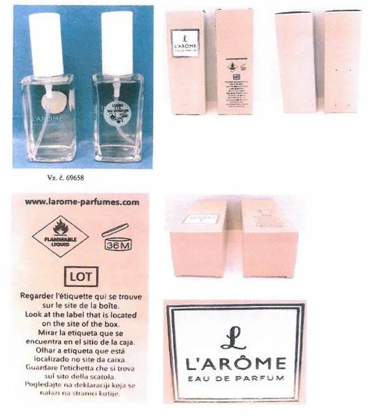 Profumo «L’ARÔME PARFUMES» — foto 1 dell'alert A12/0482/18