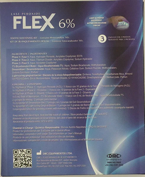 Kit sbiancamento denti «Lase Peroxide Flex 6 % Tooth whitening kit» — foto 2 dell'alert A12/00097/21