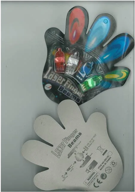 Luci LED giocattolo «Laser Finger Beams» — foto 2 dell'alert A12/0276/14