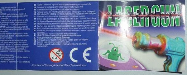 Pistola giocattolo con laser «LASER GUN» — foto 3 dell'alert A12/1052/15