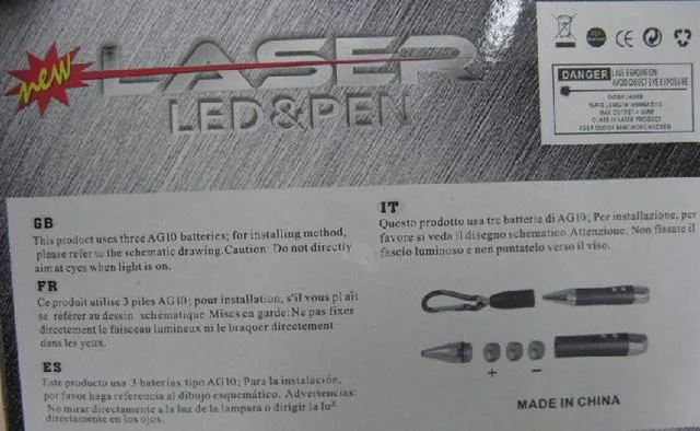 Puntatore laser «Laser LED & Pen» — foto 2 dell'alert A12/0013/13