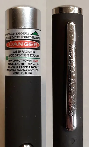 Puntatore laser «LASER POINTER» — foto 4 dell'alert INFO/00142/22