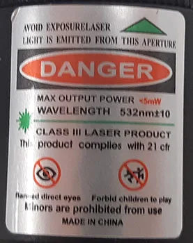 Puntatore laser «Laserpointer» — foto 3 dell'alert A12/00692/21