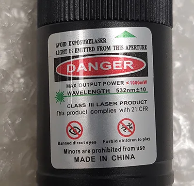 Puntatore laser «Laserpointer» — foto 3 dell'alert A12/00803/21