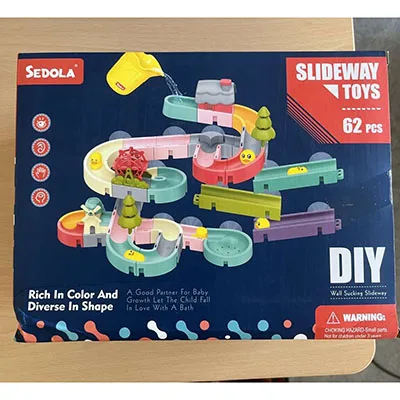 Giocattolo da bagno «LATERN 62 Pièces Jouets de Bain pour Enfants, Tobog-gan Canard sur Rail Mural» — foto 3 dell'alert SR/04274/25