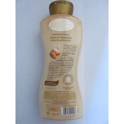 Crema da bagno e doccia «Latte di mandorla e burro di Karitè» (SPUMA DI SCIAMPAGNA)