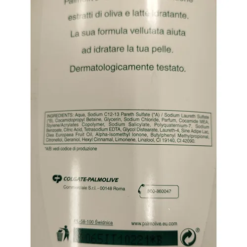 Crema da bagno e doccia «Latte e oliva» (Palmolive)