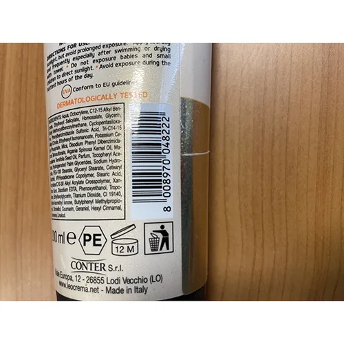 Protezione solare «Latte protettivo idratante» — foto 2 dell'alert SR/02117/25