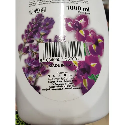 Sapone liquido «LAVANDA E IRIS» — foto 3 dell'alert A12/01198/24
