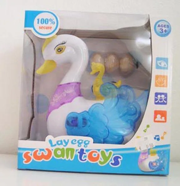 Cigno di plastica con uova «Lay egg - swan toys» (Unknown)