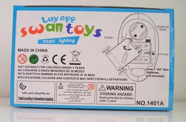 Cigno di plastica con uova «Lay egg - swan toys» — foto 2 dell'alert A12/0590/16