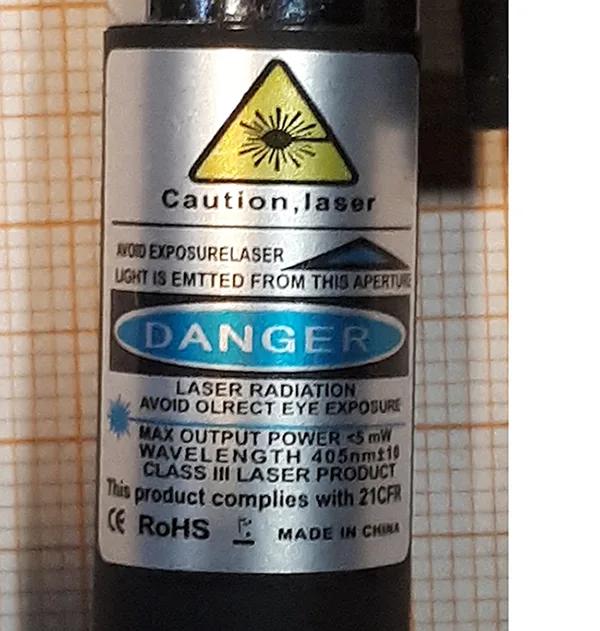 Torcia laser/pointer «Lazer Diode Torch» — foto 3 dell'alert A12/00736/20