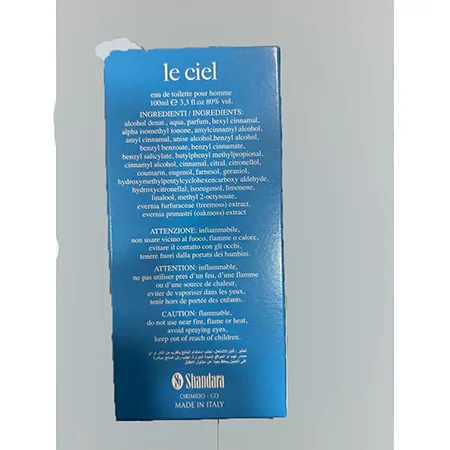Eau de toilette «le ciel» — foto 2 dell'alert A12/02850/24
