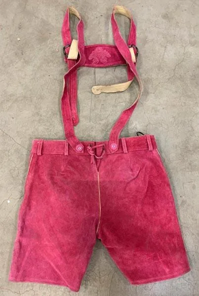 Lederhosen (pantaloncini in pelle) «Leather breeches - Babette - pink» — foto 2 dell'alert A12/1811/19