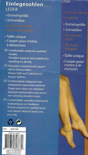 Solette in pelle &amp;#13; &amp; #13; «Leather insoles» — foto 1 dell'alert A12/1423/12