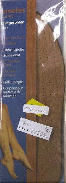 Solette in pelle &amp;#13; &amp; #13; «Leather insoles» — foto 2 dell'alert A12/1423/12