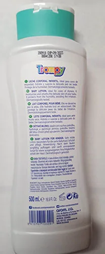 Lozione per bambini «Leche Corporal Infantil» — foto 2 dell'alert A12/01861/23