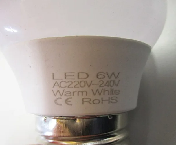 Lampadina a LED «LED 6W Warm White Bulb» — foto 3 dell'alert A12/00030/21