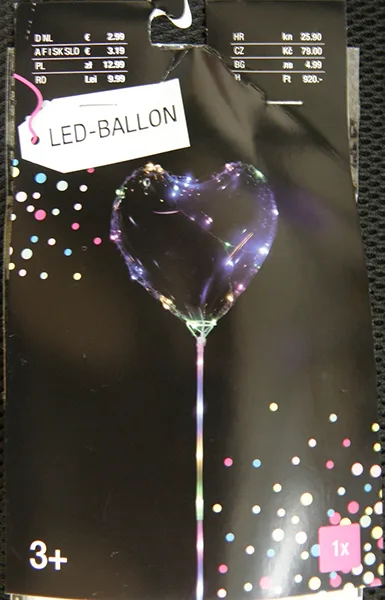 Palloncino con luci a LED «LED Balloon» — foto 2 dell'alert A11/00022/22