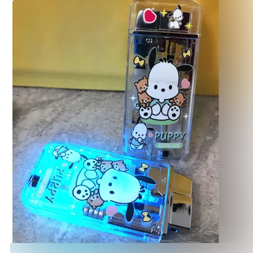 Accendino di novità «LED blinking lighter Good Luck Puppy»