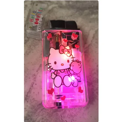 Accendino di novità «LED blinking lighter Hello Kitty»