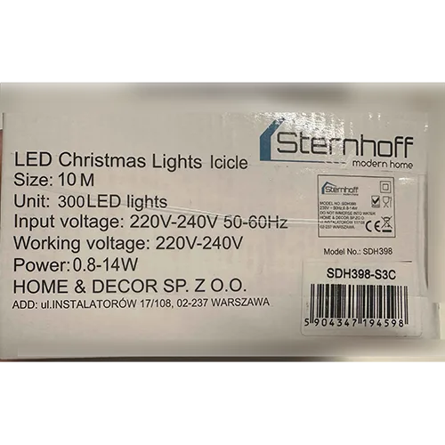 Catena di illuminazione «LED Christmas Lights Icicle» — foto 2 dell'alert SR/01350/26