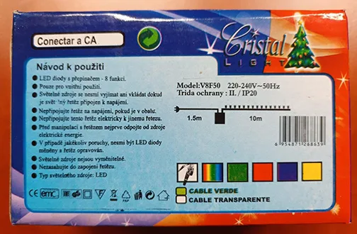 Catena di illuminazione «LED Cristal LIGHT» — foto 2 dell'alert A12/01001/23