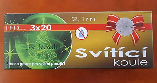 Catena di illuminazione «LED DIODS 3x20 Svítící koule» — foto 6 dell'alert A12/00809/21
