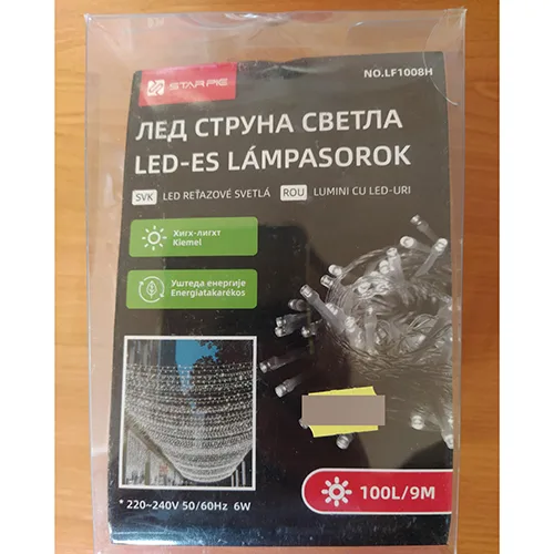 Catena di illuminazione «LED_ES LÁMPASOROK 100L/9M» (Starpie)