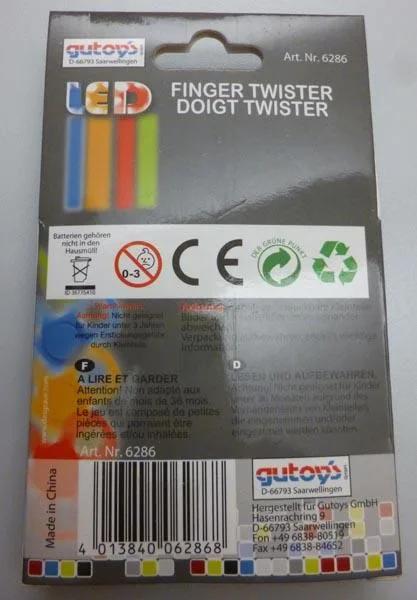 Filatore Fidget «LED FInger Twister» — foto 2 dell'alert A12/0518/18