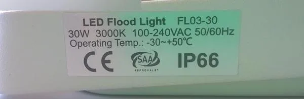 Proiettore a LED «LED Flood Light» — foto 4 dell'alert A12/0718/17