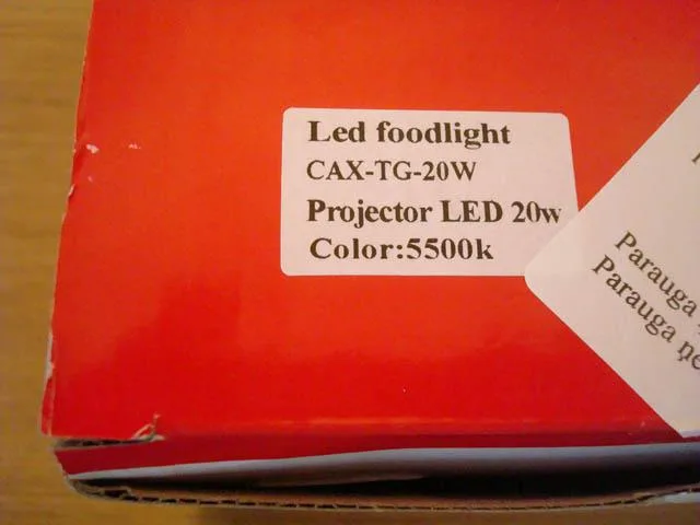 Luce di inondazione «Led Flood Light» — foto 4 dell'alert A12/1598/13