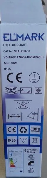 Luce di inondazione «LED floodlight» — foto 2 dell'alert A12/1615/17