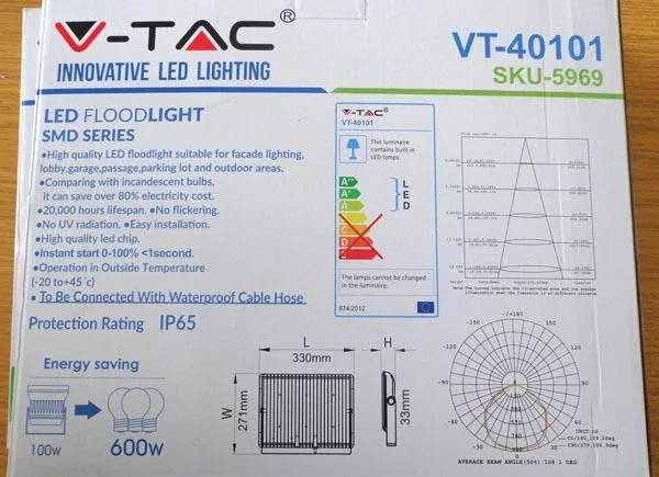 Proiettore a LED «LED Floodlight SMD Series» — foto 5 dell'alert A11/0052/19