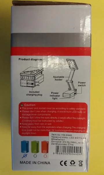 Lampada da tavolo «LED FOLDABLE RECHARGEABLE DESK LAMP» — foto 3 dell'alert A12/0976/18