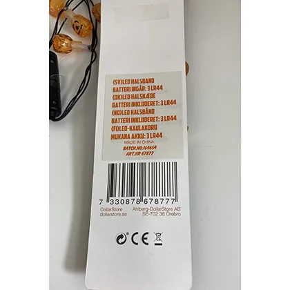 Collana a LED «LED Halsband pumpor» — foto 2 dell'alert A12/00341/24