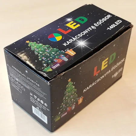 Catena di illuminazione «„LED KARÁCSONYFA ÉGŐSOR 140LED”» — foto 1 dell'alert A12/00215/24