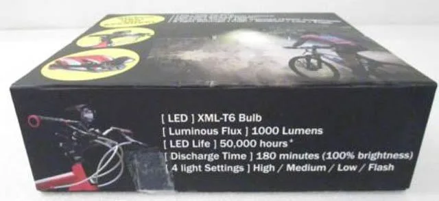 Lampada a LED portatile «LED, ladattava, 3-in-1 polkupyörän valaisin ('Rechargable LED bicycle lamp)» — foto 1 dell'alert A12/0447/14