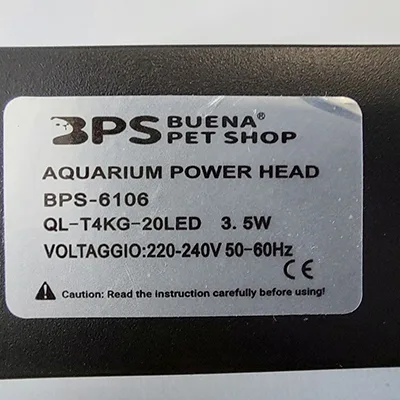 Lampada dell'acquario «LED LAMPADA SOMMERIBLE PER AQUARIO» (BPS Buena Pet Shop)