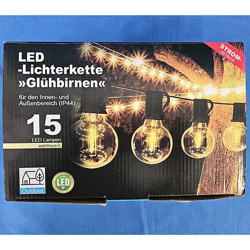 Catena di illuminazione «LED-Lichterkette "Glühbirnen"» (TopCent)